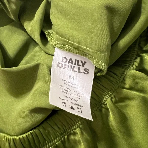 Daily Drills Green Women's Shorts - Picture 3 of 3